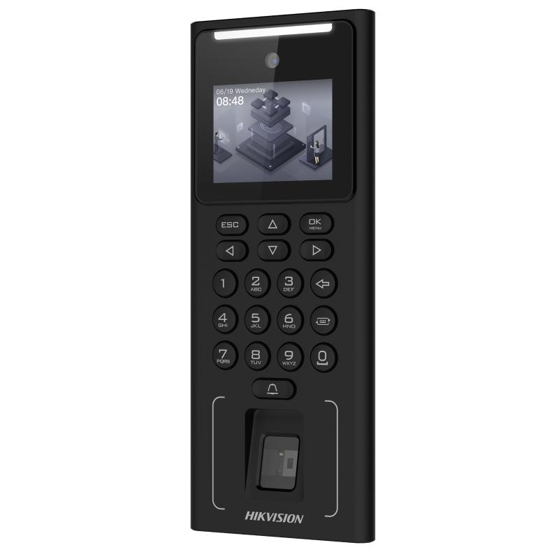 Terminal De Acceso Facial MinMoe Huella Tarjeta y Contraseña WiFi DS-K1T321MFWX Hikvision