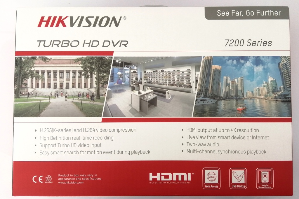 DVR TVI 8 Canales 1080P Lite DS-7208HGHI-M1(C) Hikvision