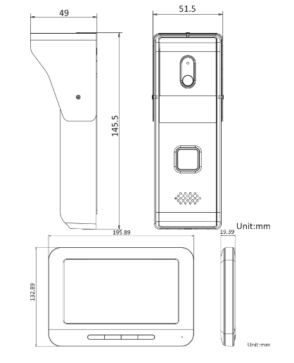 Kit Videoportero Analogo DS-KIS203T Hikvision