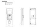 Terminal De Acceso Facial MinMoe Huella Tarjeta y Contraseña WiFi DS-K1T321MFWX Hikvision