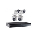 Kit Análogo 2mp Dvr 4ch 2domo+2 Bala + 1tb Hikvision - Instalación Incluida