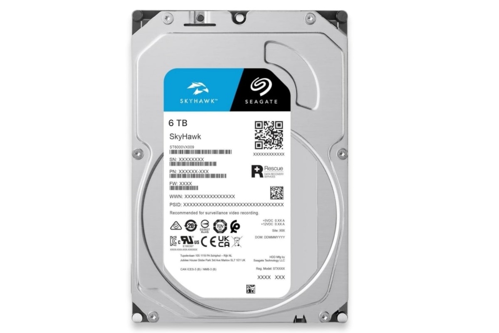 Disco Duro 6TB Skyhawk de Video SATA ST6000VX009 Seagate