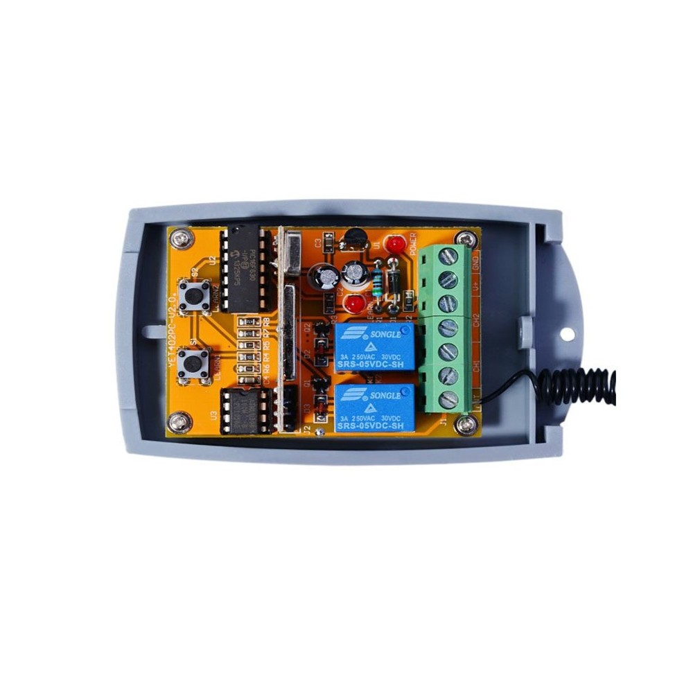 RX ATC 2 Canales 433 Mhz Rolling Code