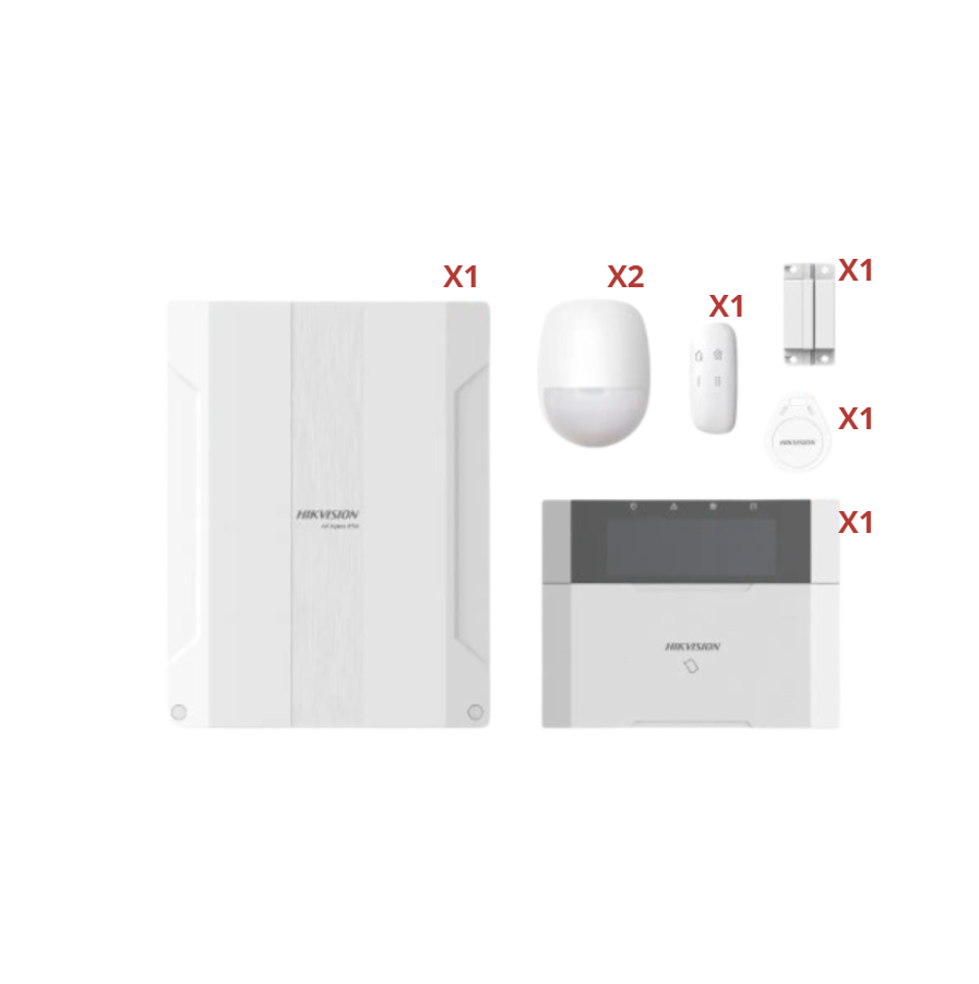 AX HYBRID PRO Kit Alarma DS-PHA64-Kit-WB(B) Hikvision 