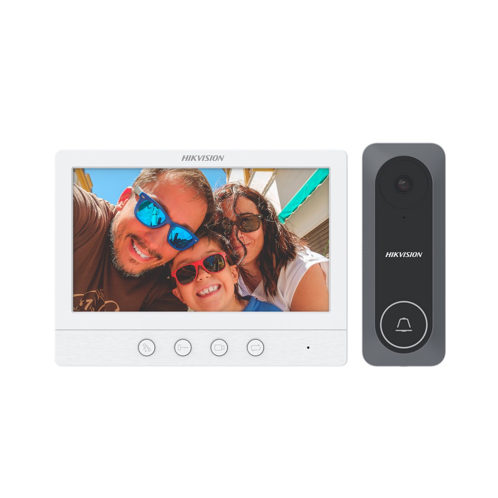 KIT Video Portero Analogo HD 4 Hilos DS-KIS212(B) Hikvision
