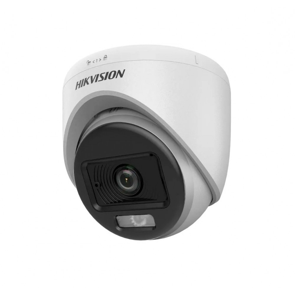 Camara Turret TVI 2MP ColorVu Smart Dual Light 20m DS-2CE70DF0T-LPFS 2.8mm Hikvision