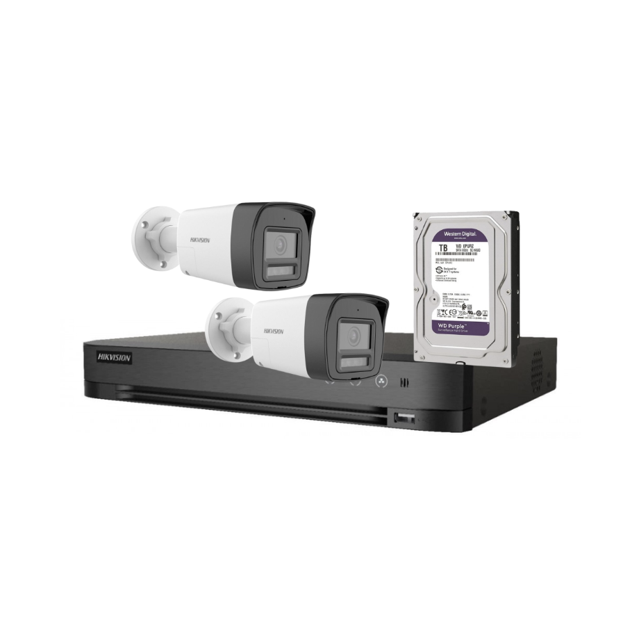 Kit básico 2 cámaras para perímetro