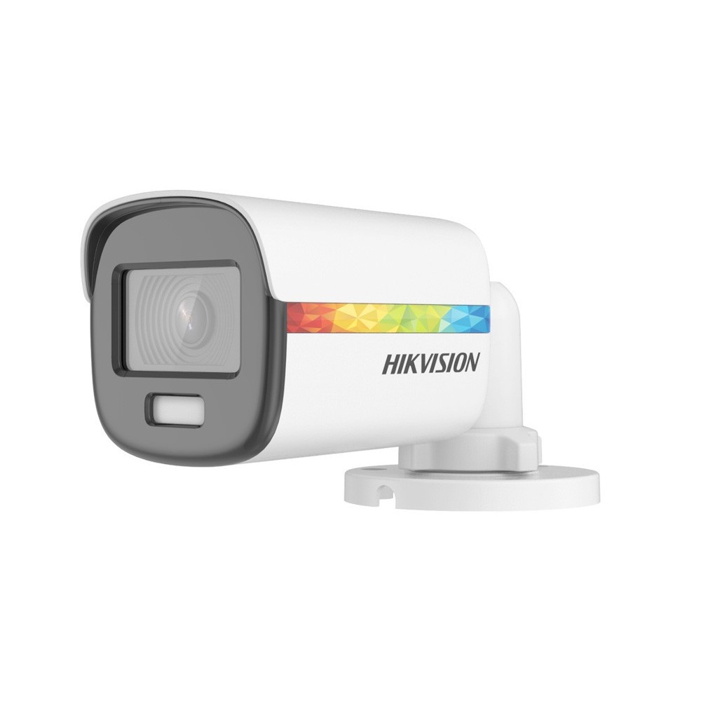 Mini Camara TVI 2MP ColorVu Luz 20M DS-2CE10DF8T-PF 2.8mm Hikvision