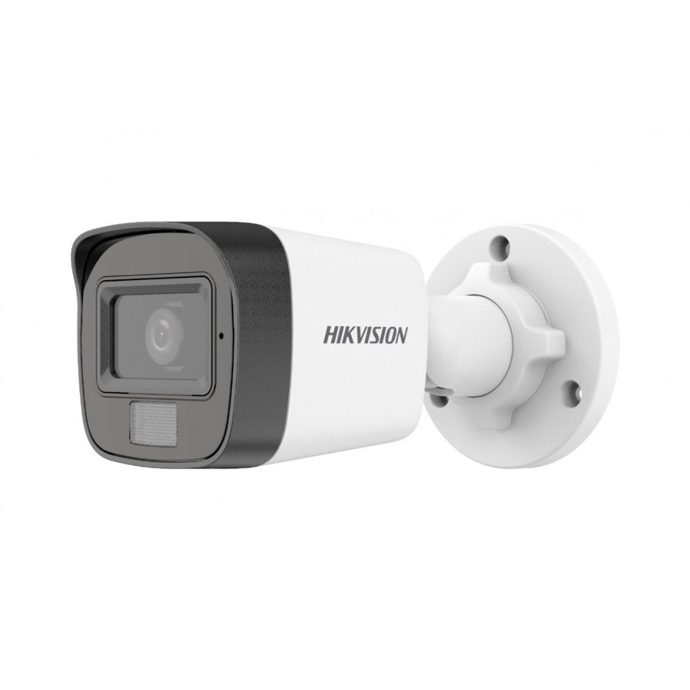 Camara TVI 2MP IR25M Luz Blanca y Audio DS-2CE16D0T-LPFS 2.8mm Hikvision