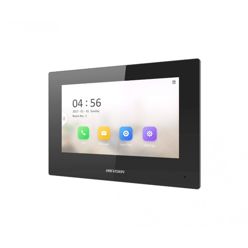[CC0003] Monitor Interior IP Pantalla Táctil PoE   (Indoor Station 7 Pulgadas Negro)      DS-KH6320-LE1(B) Hikvision