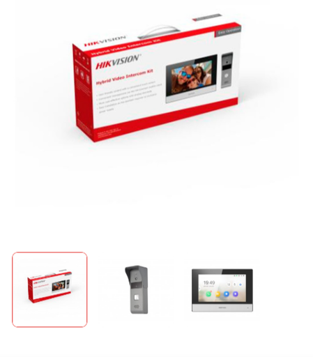 [CC0013] Kit Video Intercomunicador Hibrido (Hybris Video Intercom Kit) DS-KIS303-P Hikvision