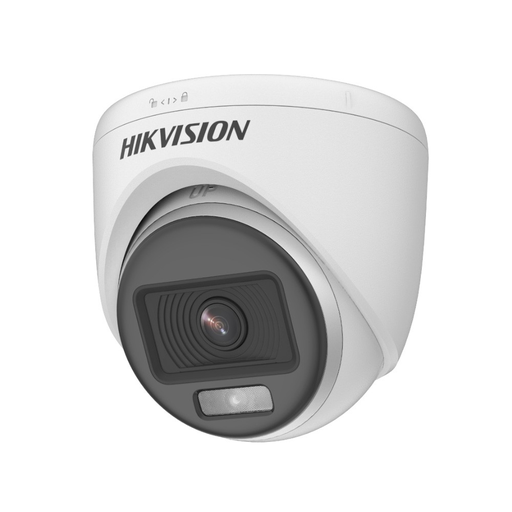 [HICA0037] Cámara Turret TVI 2MP ColorVu 20M Luz Blanca DS-2CE70DF0T-PF 2.8mm Hikvision