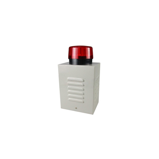 [AL0070] Sirena 20w con gabinete metálico Gran Luz roja y tamper