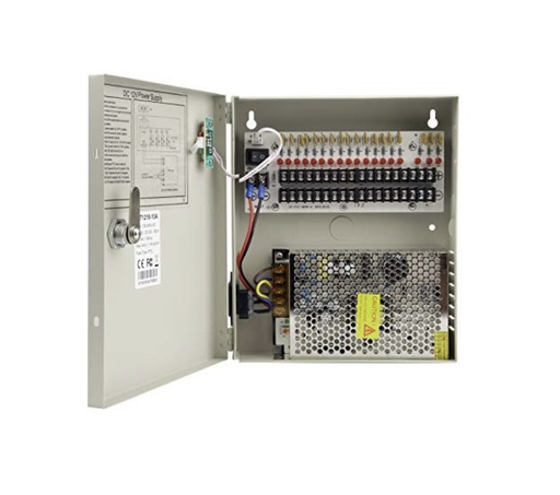 [AC0062] Kit Fuente de poder exterior 12V 20A 18CH Waterproof