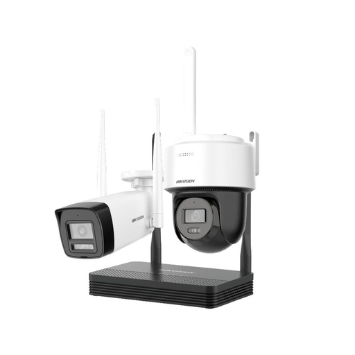 [HICA0050] EasyLink Wi-Fi KIT NVS + Camara + PT 4MP Wifi IR30M  DS-J142I/NKS424W03H Hikvision 